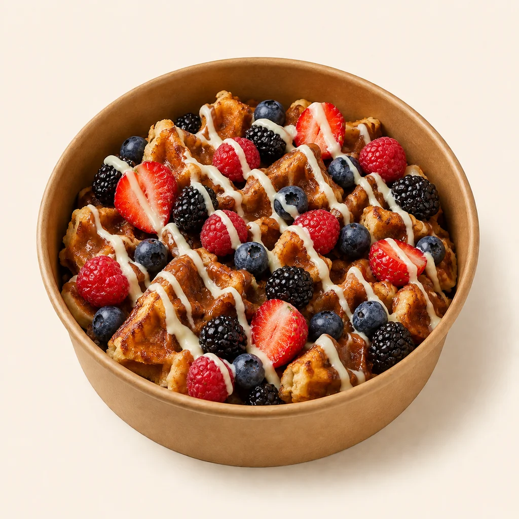Orman Meyveli waffle kâsesi