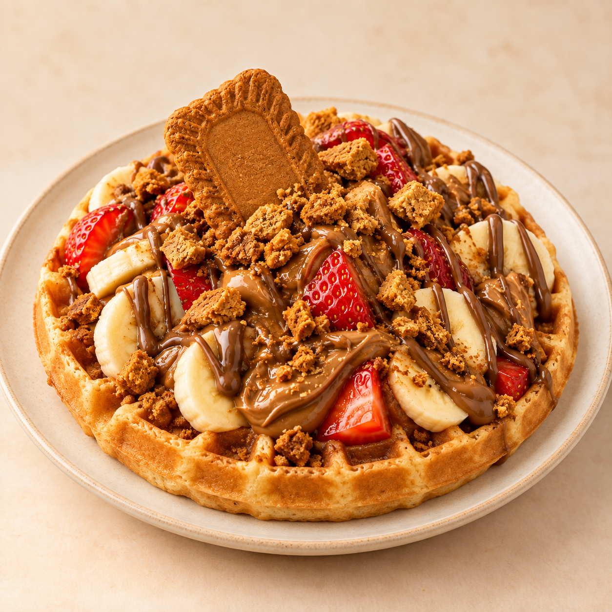 Lotus Keyfi waffle kâsesi